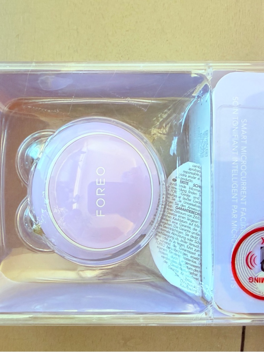 FOREO BEAR Mini Microcurrent Facial Device – lavender – Tested / New